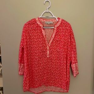 Tuckernuck 3/4 sleeve floral top